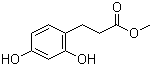 structure of CAS# 17422-90-1, 3-(2,4-二羟基苯基)丙酸甲酯