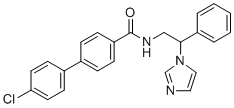 structure of CAS# 174262-13-6, N-(2-(1H-Imidazol-1-yl)-2-phenylethyl)-4'-chloro-[1,1'-biphenyl]-4-carboxamide