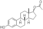 structure of CAS# 1743-60-8, 17beta-雌二醇 17-乙酸酯