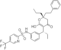 structure of CAS# 174484-41-4, 替拉那韦