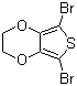 structure of CAS# 174508-31-7, 2,5-二溴-3,4-乙烯基二氧噻吩