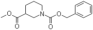 structure of CAS# 174543-74-9, 哌啶-1,3-二羧酸 1-苄酯 3-甲酯