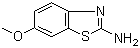 structure of CAS# 1747-60-0, 2-氨基-6-甲氧基苯并噻唑