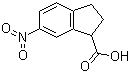 CAS 登录号：174776-68-2, (+)-2,3-二氢-6-硝基-1H-茚-1-羧酸