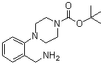 structure of CAS# 174855-53-9, 4-[2-(氨基甲基)苯基]-1-哌嗪羧酸叔丁酯