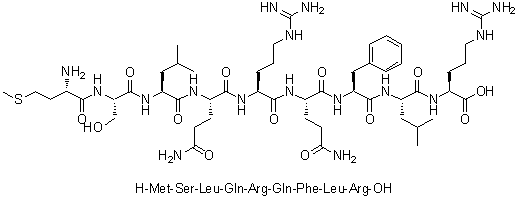 CAS 登录号：174881-39-1, L-蛋氨酰-L-丝氨酰-L-亮氨酰-L-谷氨酰胺酰-L-精氨酰-L-谷氨酰胺酰-L-苯丙氨酰-L-亮氨酰-L-精氨酸