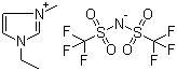 structure of CAS# 174899-82-2, 1-Ethyl-3-methylimidazolium bis(trifluoromethylsulfonyl)imide