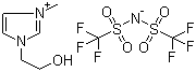 structure of CAS# 174899-86-6, 1-(2-羟基乙基)-3-甲基咪唑鎓双(三氟甲磺酰基)亚胺盐
