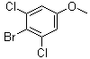 structure of CAS# 174913-20-3, 2-溴-1,3-二氯-5-甲氧基苯