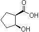 structure of CAS# 17502-28-2, 顺式-2-羟基-1-环戊烷羧酸
