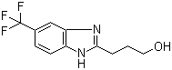 structure of CAS# 175135-15-6, 2-(3-Hydroxypropyl)-5-(trifluoromethyl)benzimidazole