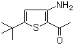 CAS 登录号：175137-06-1, 2-乙酰基-3-氨基-5-叔丁基噻吩