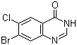 structure of CAS# 17518-98-8, 7-Bromo-6-chloro-4-quinazolinone