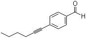 structure of CAS# 175203-90-4, 4-Hex-1-ynylbenzaldehyde
