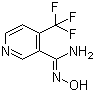 structure of CAS# 175204-85-0, 4-(Trifluoromethyl)pyridine-3-carboxamide oxime