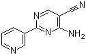 CAS # 175205-75-1, 4-Amino-2-(3-pyridyl)pyrimidine-5-carbonitrile, Amino-5-cyano-2-(pyridin-3-yl)pyrimidine