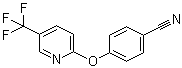 structure of CAS# 175277-01-7, 4-[[5-(Trifluoromethyl)-2-pyridinyl]oxy]benzonitrile