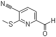 structure of CAS# 175277-27-7, 3-氰基-2-(甲硫基)吡啶-6-甲醛