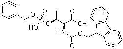 Fmoc-苏氨酸磷酸苄酯分子结构 (CAS 175291-56-2)