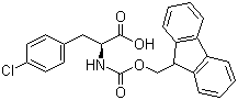structure of CAS# 175453-08-4, N-芴甲氧羰基-L-4-氯苯丙氨酸
