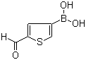 structure of CAS# 175592-59-3, 2-Formylthiophene-4-boronic acid