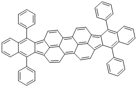 5,10,15,20-四苯基双苯并[5,6]茚并[1,2,3-cd:1',2',3'-lm]苝分子结构 (CAS 175606-05-0)