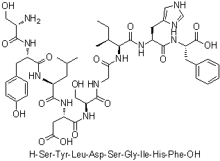 CAS 登录号：175614-17-2, L-丝氨酰-L-酪氨酰-L-亮氨酰-L-alpha-天冬氨酰-L-丝氨酰甘氨酰-L-异亮氨酰-L-组氨酰-L-苯丙氨酸