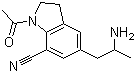 CAS 登录号：175837-01-1, 1-乙酰基-5-(2-氨基丙基)-2,3-二氢-7-氰基吲哚