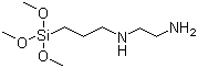 structure of CAS# 1760-24-3, N-[3-(Trimethoxysilyl)propyl]ethylenediamine