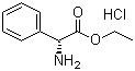 structure of CAS# 17609-48-2, D-Phenylglycine ethyl ester hydrochloride
