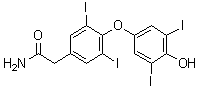 CAS 登录号：176258-88-1, 4-(4-羟基-3,5-二碘苯氧基)-3,5-二碘苯乙酰胺