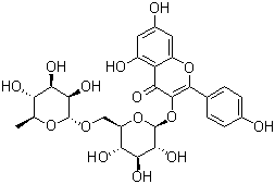 CAS 登录号：17650-84-9, 莰菲醇 3-O-芸香糖苷
