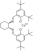 structure of CAS# 176763-62-5, (R,R)-(-)-N,N'-双(3,5-二叔丁基亚水杨基)-1,2-环己二胺钴(II)