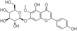 structure of CAS# 17680-84-1, 高车前苷