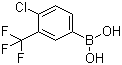 structure of CAS# 176976-42-4, 4-氯-3-(三氟甲基)苯硼酸
