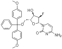 CAS # 177086-37-2, 5'-O-[Bis(4-methoxyphenyl)phenylmethyl]-2'-deoxy-2'-fluoro-cytidine