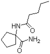structure of CAS# 177219-40-8, 1-(戊酰氨基)环戊烷甲酰胺