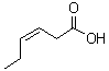 structure of CAS# 1775-43-5, (3Z)-3-Hexenoic acid