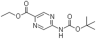 CAS 登录号：177759-80-7, 5-(乙氧基羰基)吡嗪-2-氨基甲酸叔丁酯