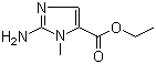 structure of CAS# 177760-04-2, 2-Amino-1-methyl-1H-imidazole-5-carboxylic acid ethyl ester