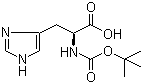 structure of CAS# 17791-52-5, N-Boc-L-组氨酸
