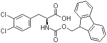 structure of CAS# 177966-59-5, Fmoc-L-3,4-二氯苯丙氨酸