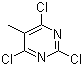 structure of CAS# 1780-36-5, 2,4,6-三氯-5-甲基嘧啶