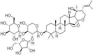 structure of CAS# 178064-13-6, (-)-假马齿苋皂苷 C