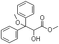 2-Hydroxy-3-methoxy-3,3-diphenylpropanoic acid methyl ester molecular structure (CAS 178306-47-3)
