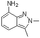 structure of CAS# 1783625-55-7, 2,3-二甲基-2H-吲唑-7-胺