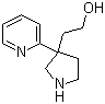 structure of CAS# 178372-19-5, 2-(3-(吡啶-2-基)吡咯烷-3-基)乙醇