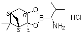 structure of CAS# 178455-04-4, (3aS,4S,6S,7aR)-Hexahydro-3a,5,5-trimethyl-alpha-[(1R)-1-methylethyl]-4,6-methano-1,3,2-benzodioxaborole-2-methanamine hydrochloride