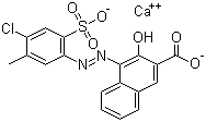 CAS 登录号：17852-99-2, 颜料红 52:1, 4-((4-氯-5-甲基-2-磺酸基苯基)偶氮)-3-羟基-2-萘甲酸钙