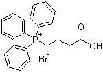 structure of CAS# 17857-14-6, (3-羧丙基)三苯基溴化膦
